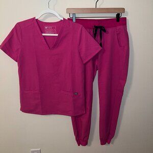 FIGS Scrub Set - Electric Orchid